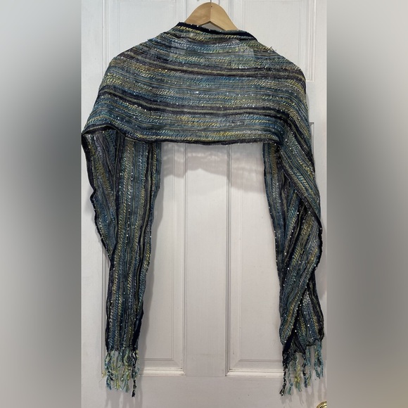 Forever 21 Multicolor Fringe Long Women’s Fashion Scarf (Flaws) - Picture 8 of 8